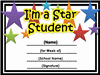 Star Student Certificate 2