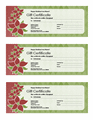Holiday Gift Certificate Red...