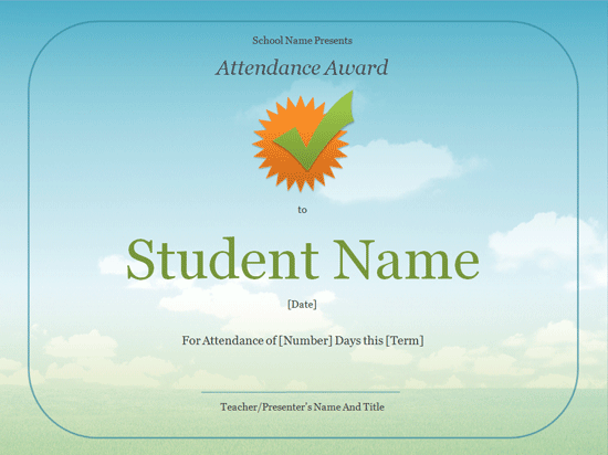 Student Attendance Award