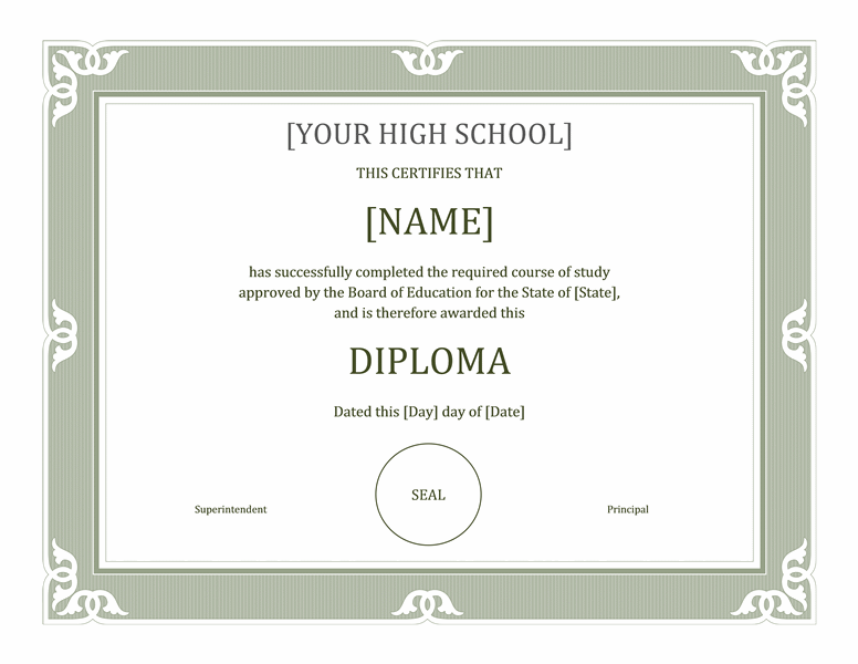 Sheepskin Certificate