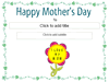 Happy Mother's Day Certificate