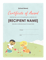 Simple Awarding Certificate