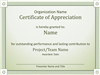 Acknowledge Prominent Public Presentation Certificate Of Grasp