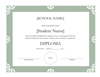 Aureate Eminent Schoolhousehousehouse Sheepskin Certificate Designing