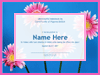 Certificate For Administrative Professional (photo Background)
