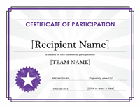 Certificate Of Engagement