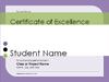 Certificate Of Excellence For Student