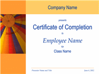 Certificate Of Preparation Pass Completion