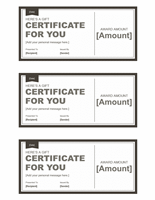 Endowment Certificates (bleak &ampereereereere; Snowy, 3 Per Page)