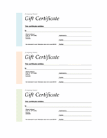 Endowment Certificates (differing Colours, 3-up)