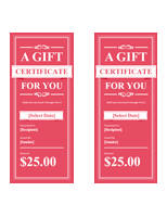 Endowment Certificates (reddishdishdish, 2 Per Page)