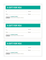 Gift Certificate Template Word