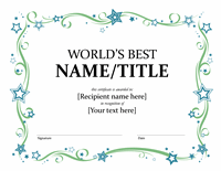 Global's Better Awarding Certificate