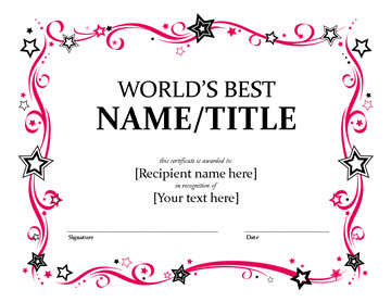 Global's Better Certificate