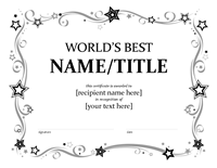 Globals Better Certificate (bleak And Snowy)