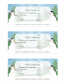 Holiday Gift Certificate (snowman Design)