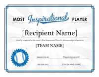 Most Sacred Participant Awarding Certificate