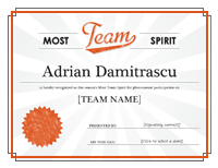 Squad Tone Awarding Certificate