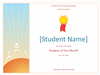 Student Of The Month Award (elementary)