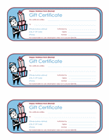 Vacation Endowment Certificates (3 Per Page)