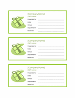 Worker Endowment Certificates (3 Per Page)